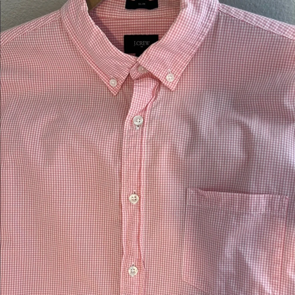 J. Crew Men's Light Pink Button-Down Oxford Shirt